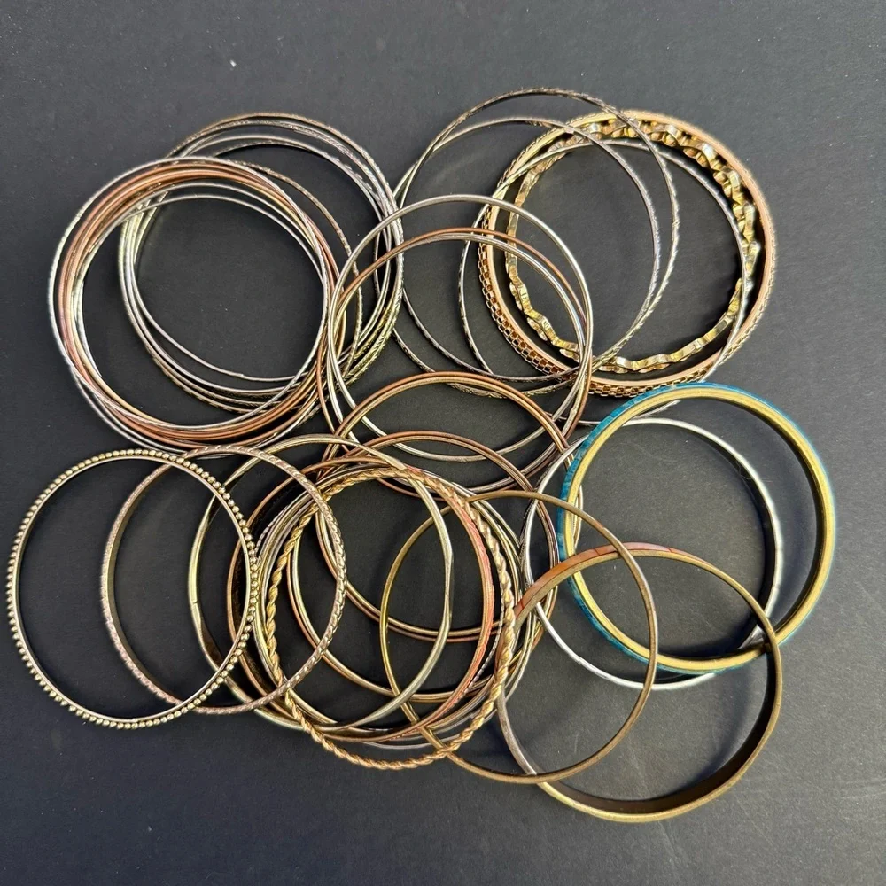 40 bangle bracelets